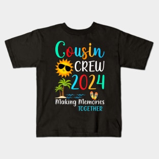 Cousin crew 2024 Summer Vacation Beach Family Trips Matching Kids T-Shirt